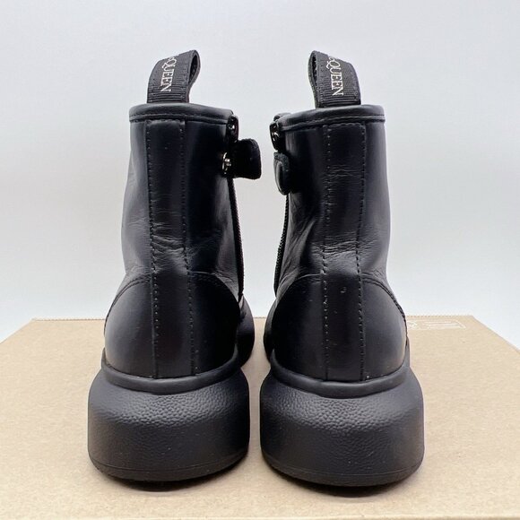 ALEXANDER MCQUEEN Hybrid Lace-up Boots BLACK/ Multi Leather Kids EU 30/ US12 - Picture 8 of 13